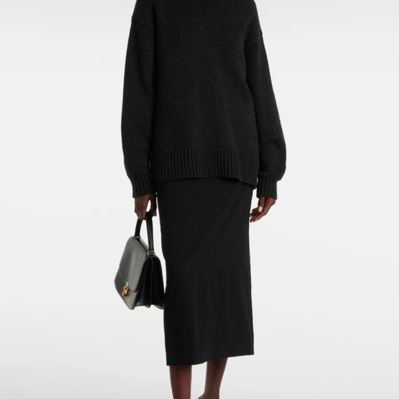 OSCAR DE LA RENTA OLIVE GREEN MAXI PENCIL SKIRT SIZE